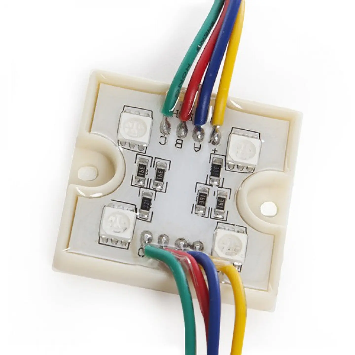 MÃ³dulo 1,44W 90Lm 4 LEDs SMD5050 40.000H [US-LMP5050RGB4] 1