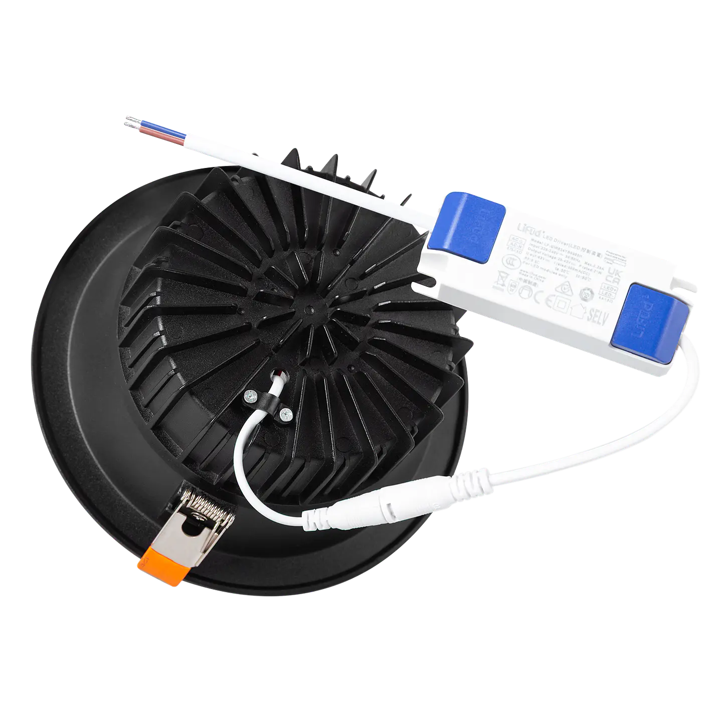 Foco Downlight Circular LED 20W 2.000Lm 4000ÂºK Antirreflexo UGR19 40.000H Preto 7