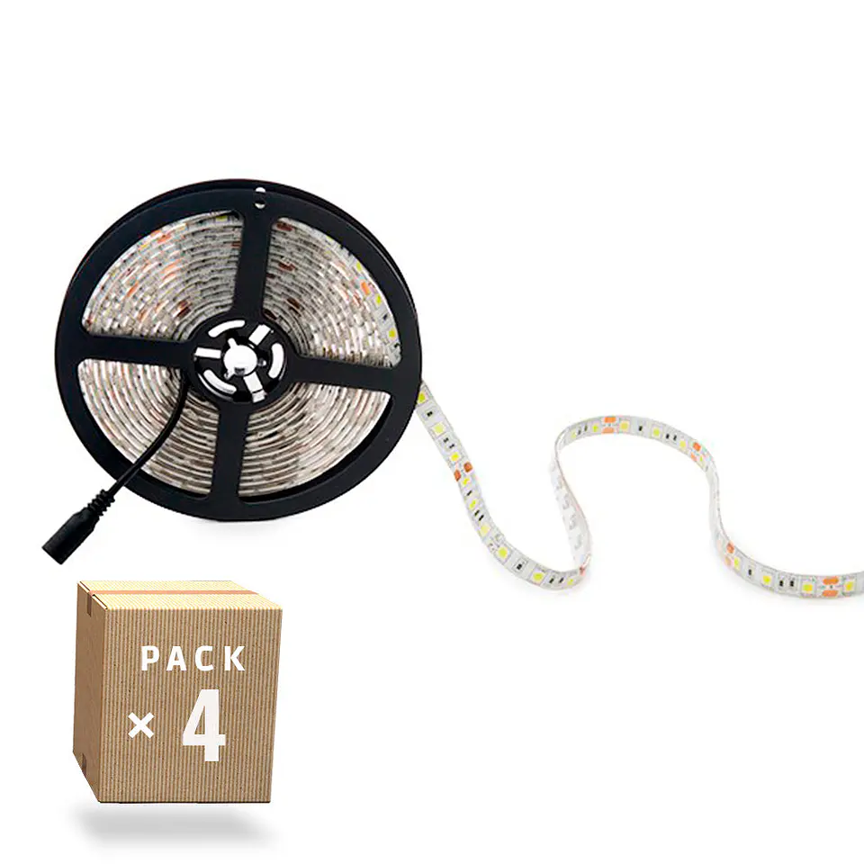 Pack 4 Tiras LED 72W 4200Lm 4200ÂºK 300 1
