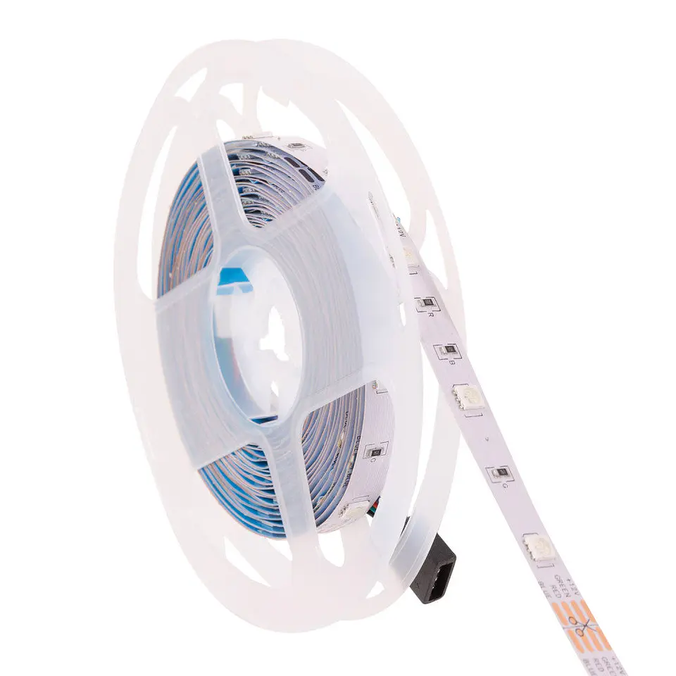 Faixa de 150 LEDs 36W 2.100Lm SMD5050 12VDC RGB IP33 x5M 40.000H [PL-219011-RGB-IP33]-RGB 3