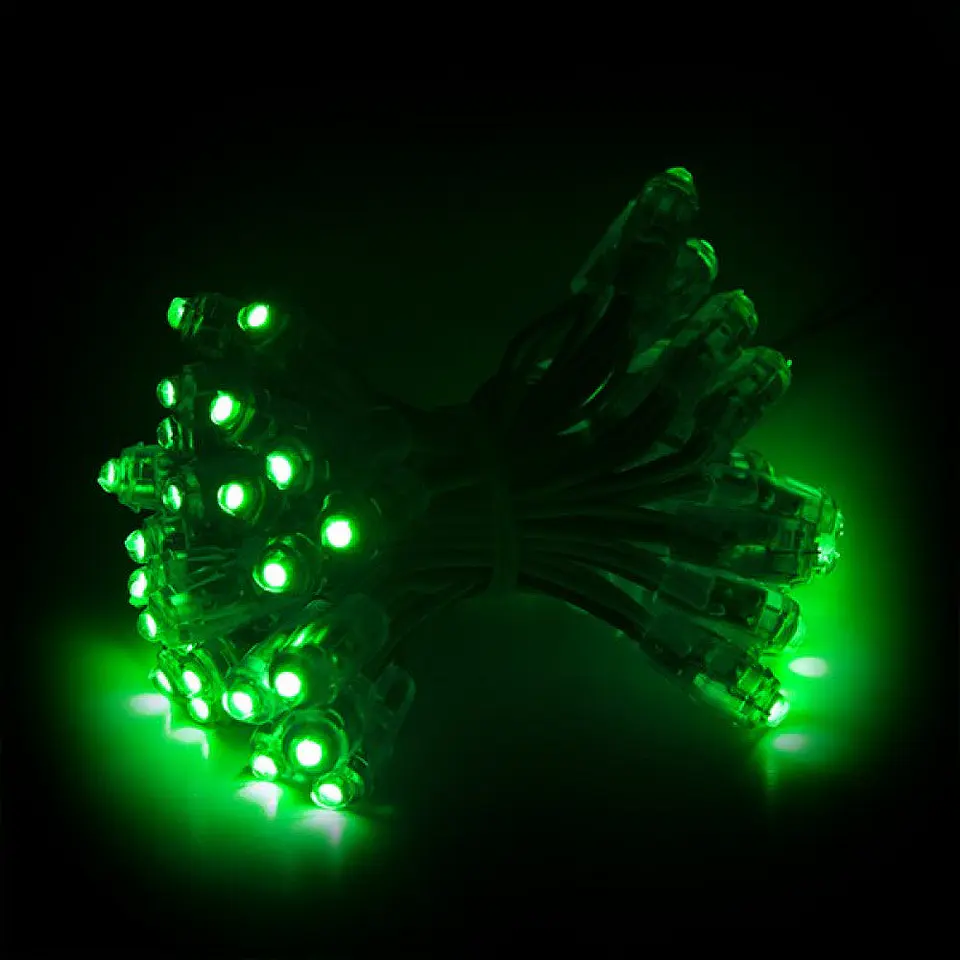 Pixel LED 0,1W 2Lm 9Mm 5V Epistar (String 50 Unidades) Verde 50.000H [DE-PIX-9-G] 2