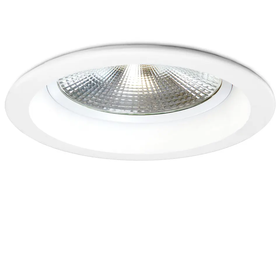 Foco LED Circular de Embutir 18W 2520Lm Antirreflexo UGR19 40.000H Luz Verde 2
