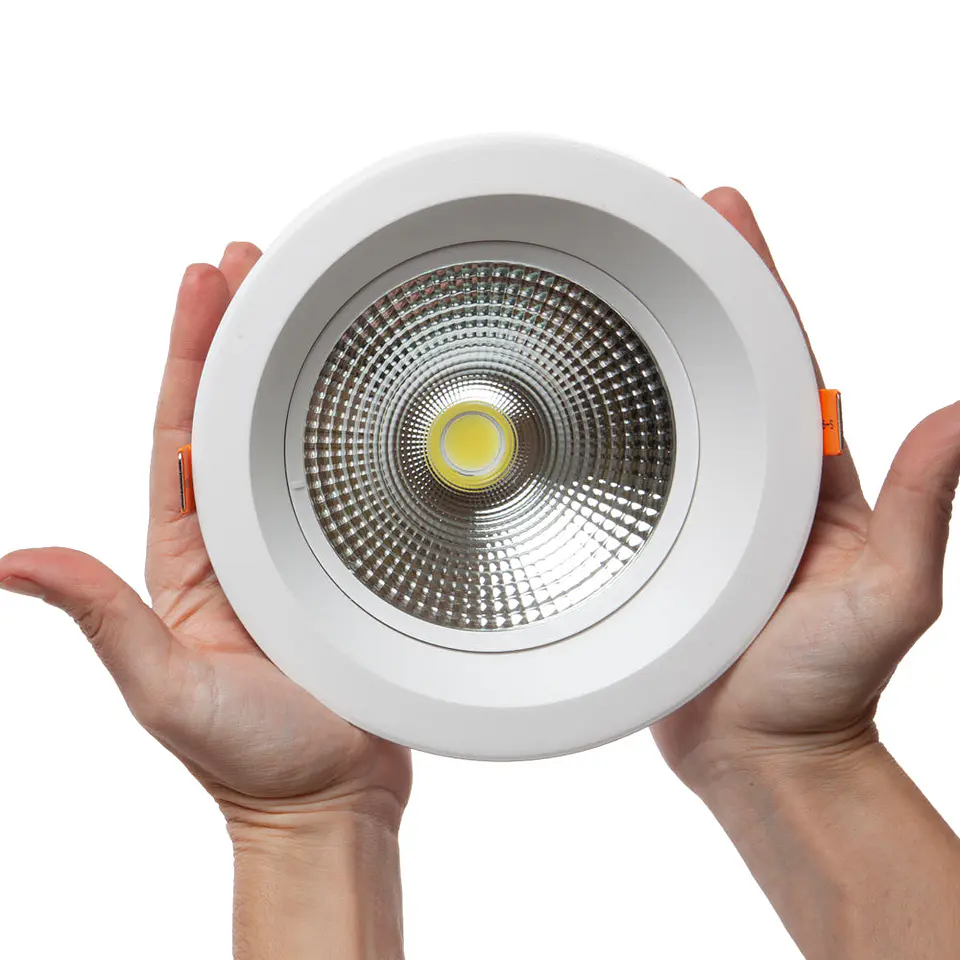 Foco LED Circular de Embutir 18W 2520Lm Antirreflexo UGR19 40.000H Luz Azul 3