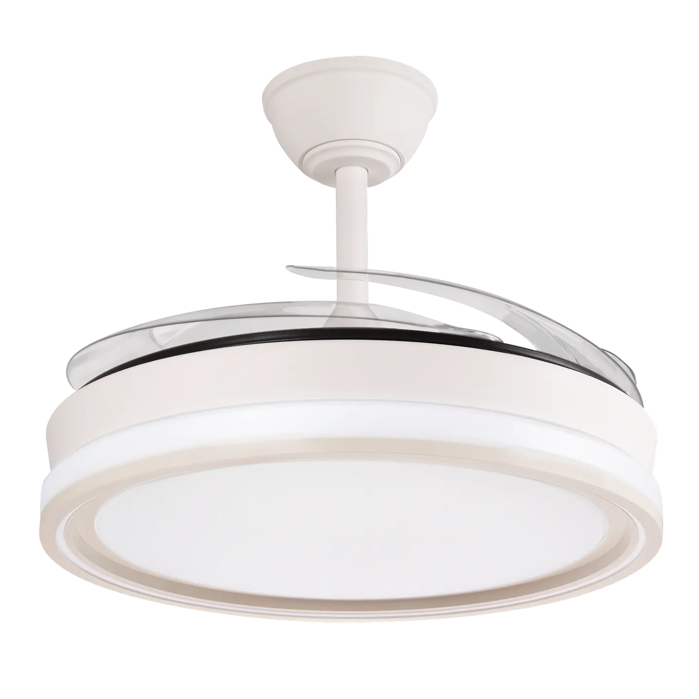 Ventilador CC Bandido, FunÃ§Ã£o VerÃ£o-Inverno, 59 W, Branco, 4 PÃ¡s, 107D, 5900 LM, 3500-4000-6500 K, Controle Remoto e Timer 2