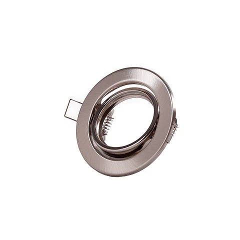 Anel Downlight Circular InclinÃ¡vel "Vepa" AÃ§o 90Mm - Cetim