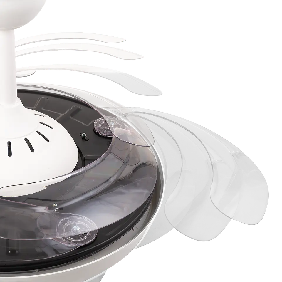 Ventilador CC Bandido, FunÃ§Ã£o VerÃ£o-Inverno, 59 W, Branco, 4 PÃ¡s, 107D, 5900 LM, 3500-4000-6500 K, Controle Remoto e Timer 3