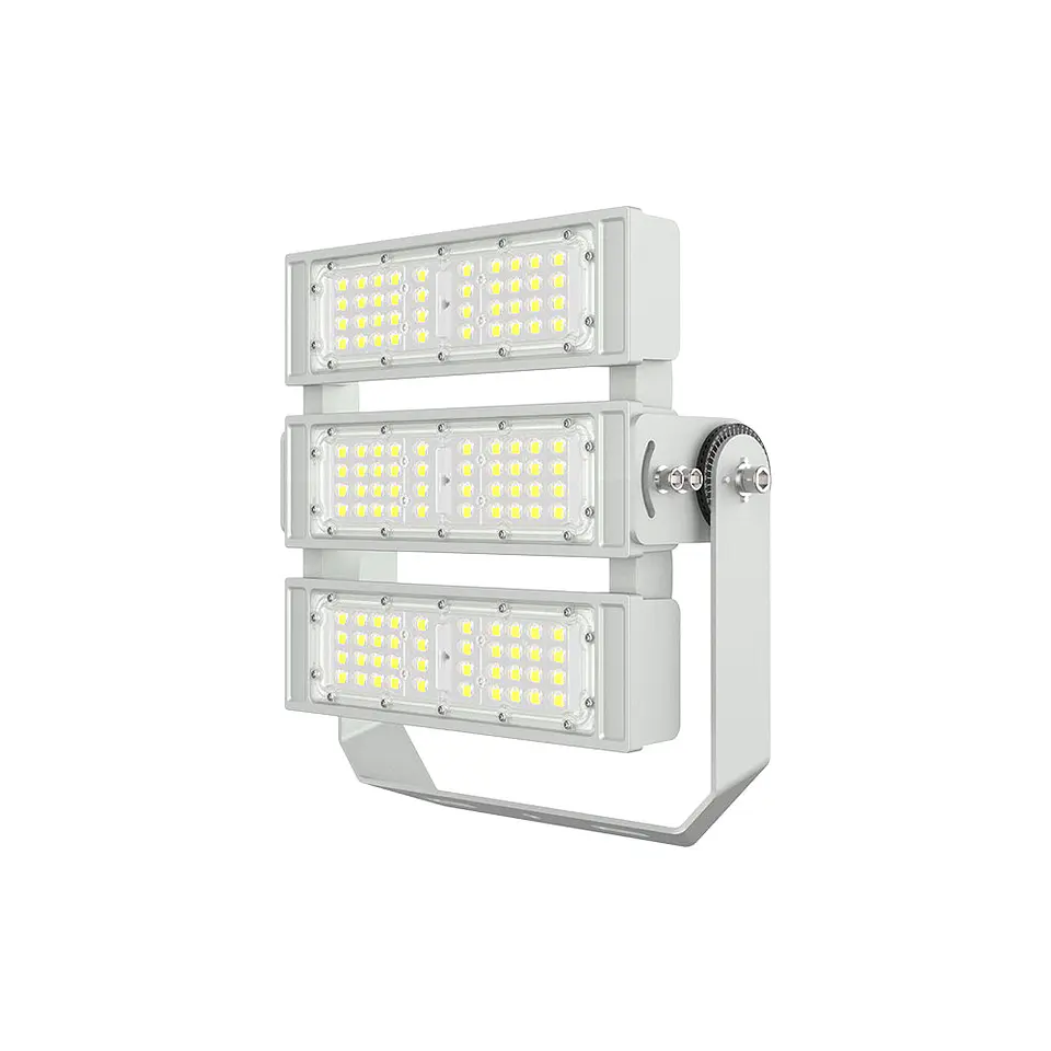 Projector LED para estÃ¡dio 300W 160lm/W IP66 80x150Âº 5000K com driver Philips Xitanium 1-10V 1