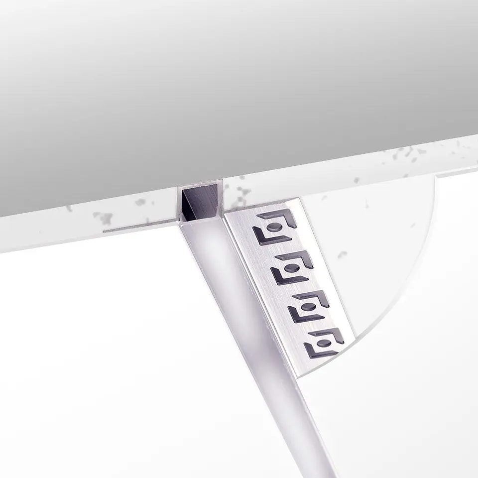 Perfil de AlumÃ­nio Para Recesso Escayola/PladurÂ Tira LED Led 9Mm - 2M 7