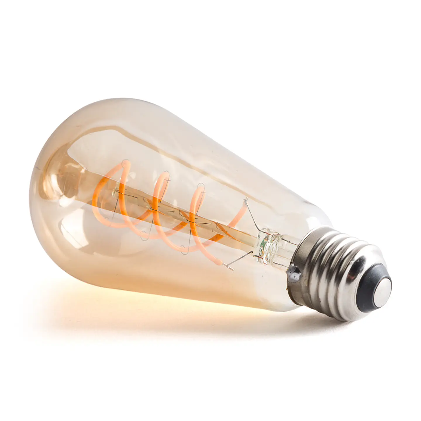 LÃ¢mpada LED E27 4W 380Lm 2000ÂºK Filamento 40.000H [WR-ST64-4W-R] 1