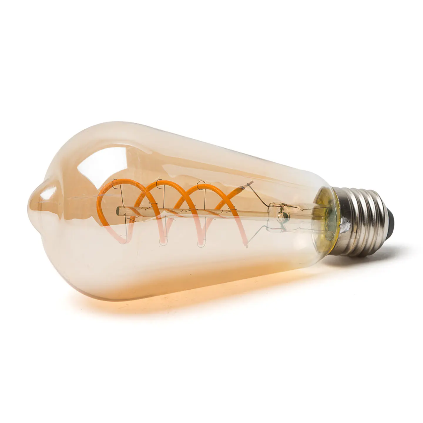 LÃ¢mpada LED E27 4W 380Lm 2000ÂºK Filamento 40.000H [WR-ST64-4W-R] 3