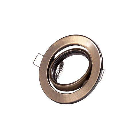 Anel Downlight Circular InclinÃ¡vel "Vepa" AÃ§o 90Mm - Latonado