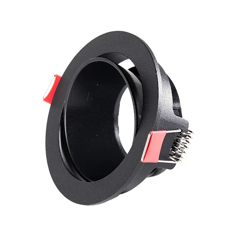 Downlight Circular Gu10 Sem Porta-Lampada/Lampada - Preto [Lum-Yc396A16]