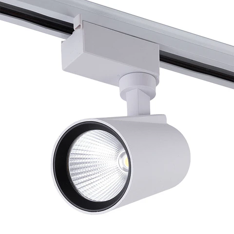 Luz de trilho LED 15W 1350Lm CRI85 4200ºK MonofÃ¡sico 40.000H [HO-FC-15W-WW]