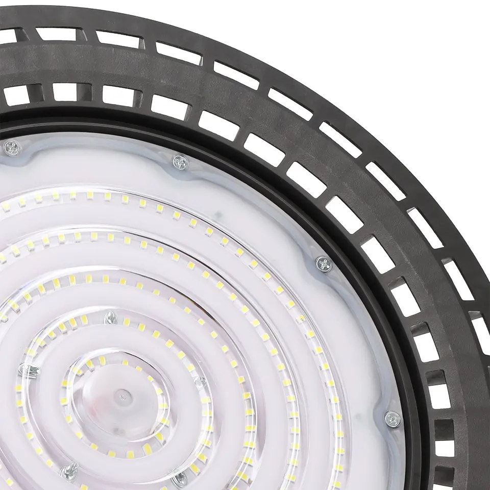 Lumiaria LED tipo High Bay 200W 34.000Lm 6000K IP65 Driver Regulavel 0-10V 30.000H 4