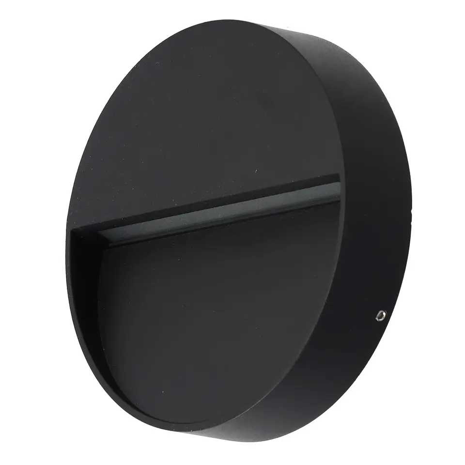 Lumiaria de parede exterior circular LED de 7 W, IP54, 2700 K 2