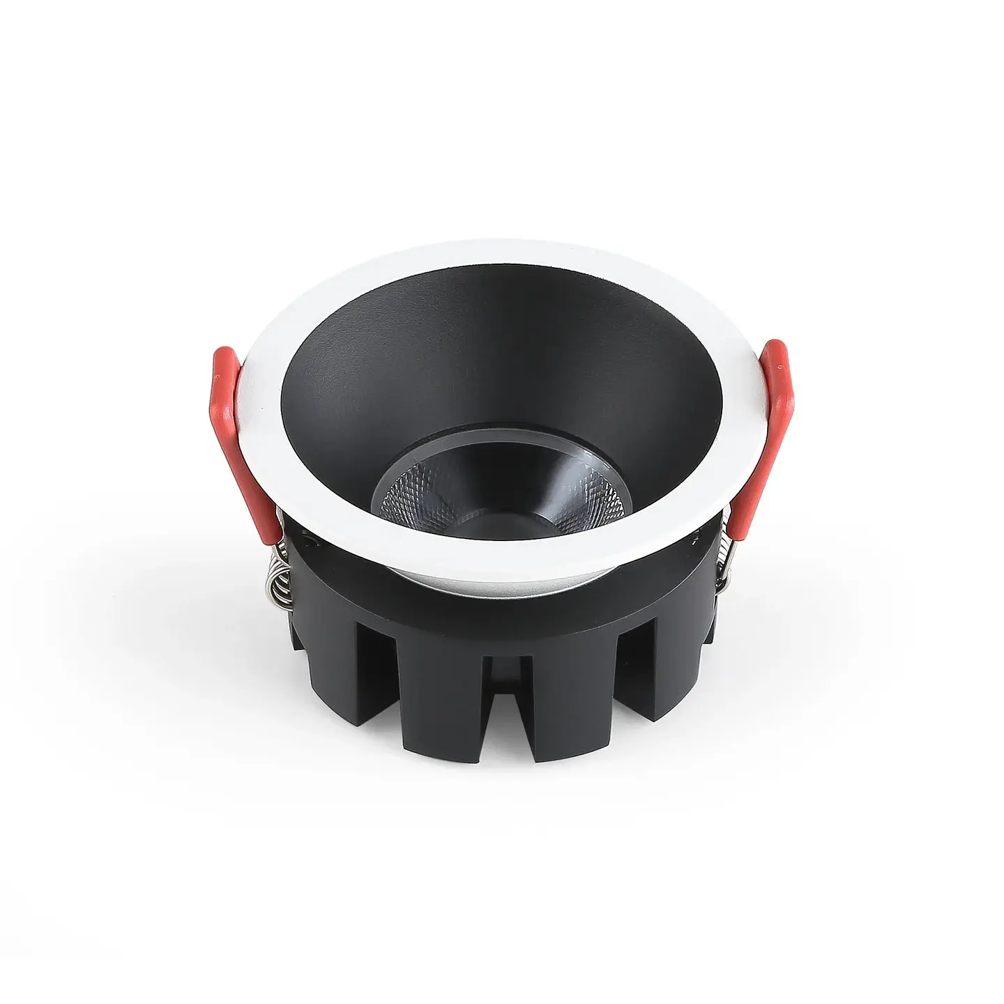 Downlight LED 8W CCT com chip OSRAM, recorte Ã˜ 75 mm, refletor preto 2