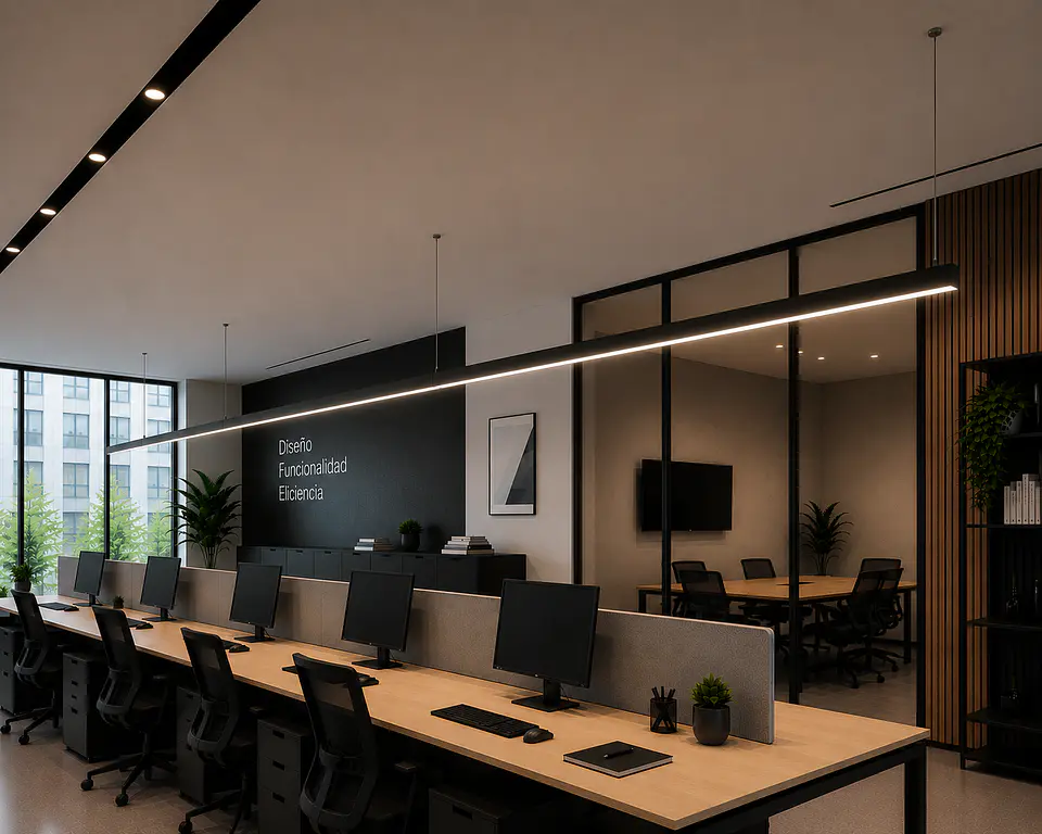 LuminÃ¡ria linear LED conectÃ¡vel de 45 W, 4.500 lm, 180 cm, CCT (temperatura de cor regulÃ¡vel), driver Lifud, de superfÃ­cie/suspe 2