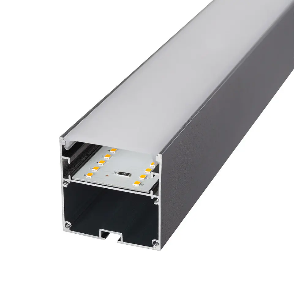 LuminÃ¡ria linear LED conectÃ¡vel de 45 W, 4.500 lm, 180 cm, CCT (temperatura de cor regulÃ¡vel), driver Lifud, de superfÃ­cie/suspe 6