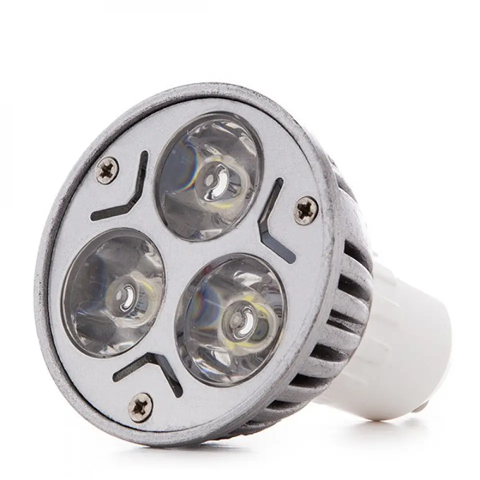 LÃ¢mpada LED GU10 3W 300Lm 4200ÂºK 40.000H [JL-GU10-3X1W-AW] 1