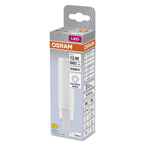 Lampada LED Ledvance/DULUX G24q 1 6W 660Lm 4000K 120º IP20