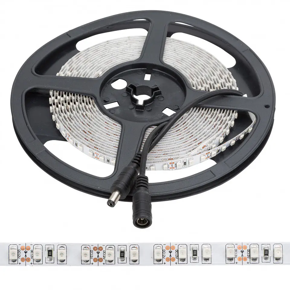 Faixa de 600 LEDs 48W 2256Lm CRI85 2700ÂºK SMD3528 12VDC x5M 40.000H [PL219005WW]-Branco Quente 1
