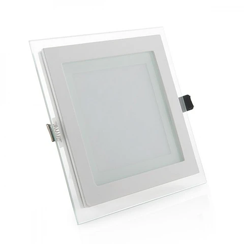 Downlight LED 12W 1200Lm 4200ºK Quadrado Vidro 40.000H [GR-MB02-12W-W]