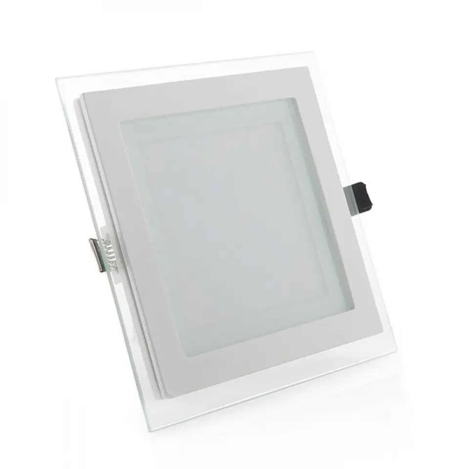 Downlight LED 12W 1200Lm 4200ÂºK Quadrado Vidro 40.000H [GR-MB02-12W-W] 1