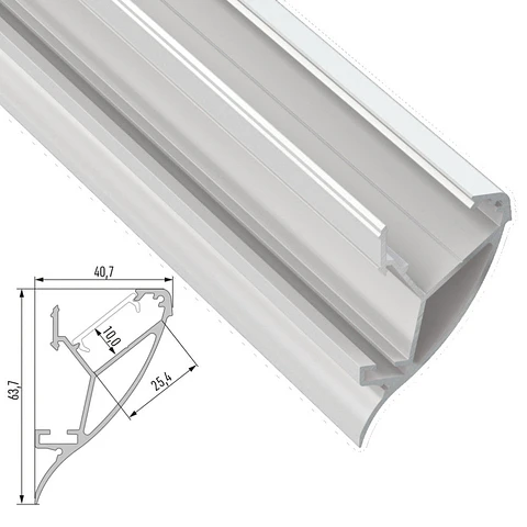 Perfil Aluminio Conva 2,02M
