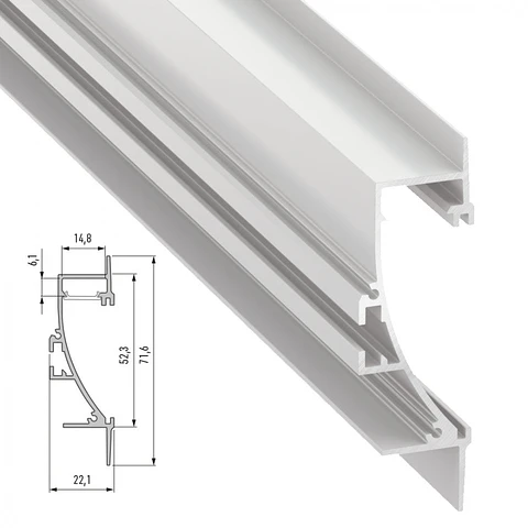Perfil Aluminio TiaNao 2,02M