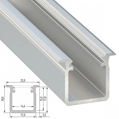 Perfil Aluminio Tipo G 2,02M