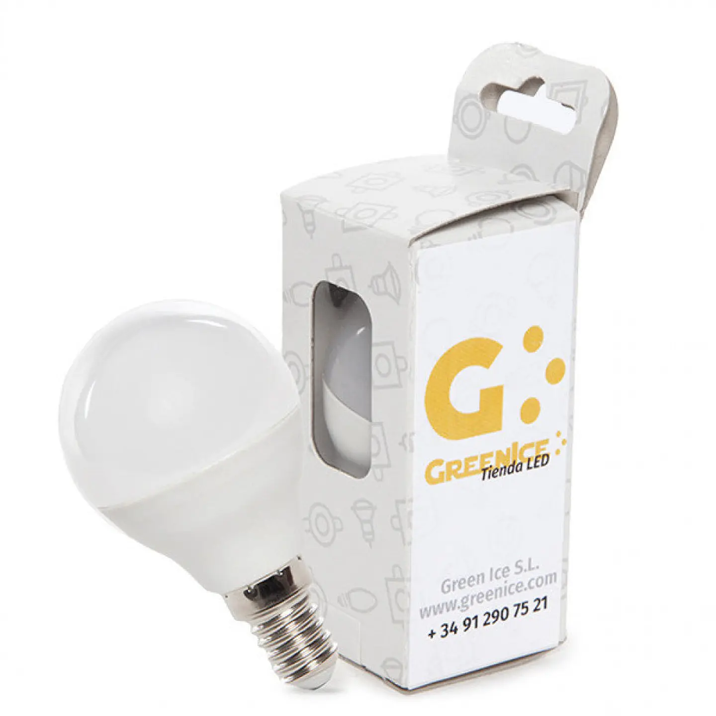 LÃ¢mpada LED E14 5W 410Lm 6000ÂºK Caixa Personalizada 40.000H [HO-P45-E14-5W-RC-CW-EP06] 1
