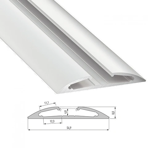Perfil Aluminio Tipo Reto 2,02M