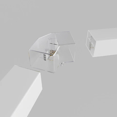Conector em V para estrutura alveolar