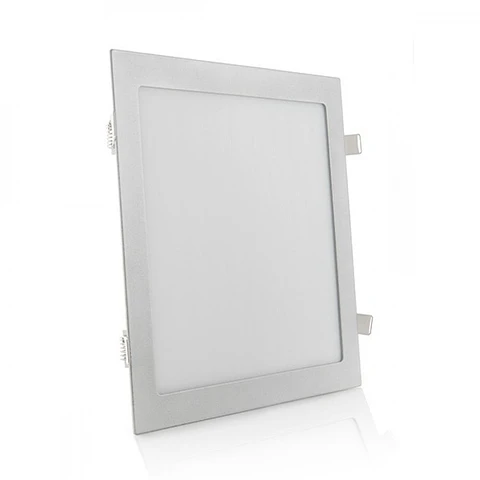 Painel LED 25W 2500Lm 4200ºK Quadrado Prata 40.000H [HO-RDP-25W-MP-W]