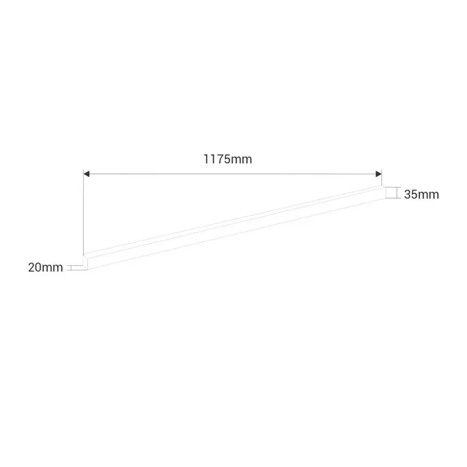 Fita de LED tipo colmeia, 15W, 117,5cm, 110lm/W, 220VCA, Branco Frio 4