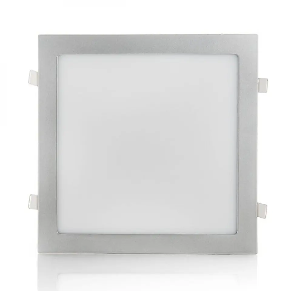 Painel LED 25W 2500Lm 4200ÂºK Quadrado Prata 40.000H [HO-RDP-25W-MP-W] 4