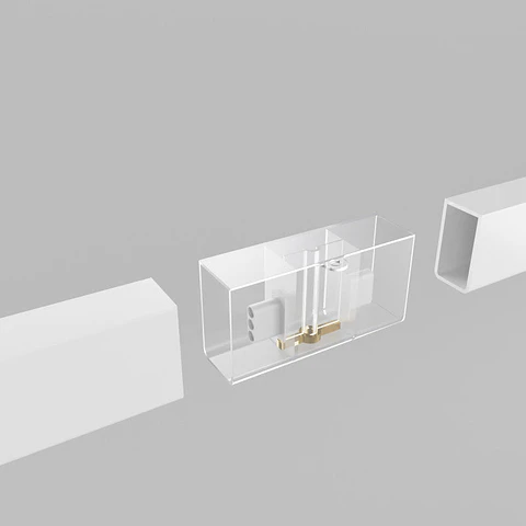 Conector reto para favo de mel