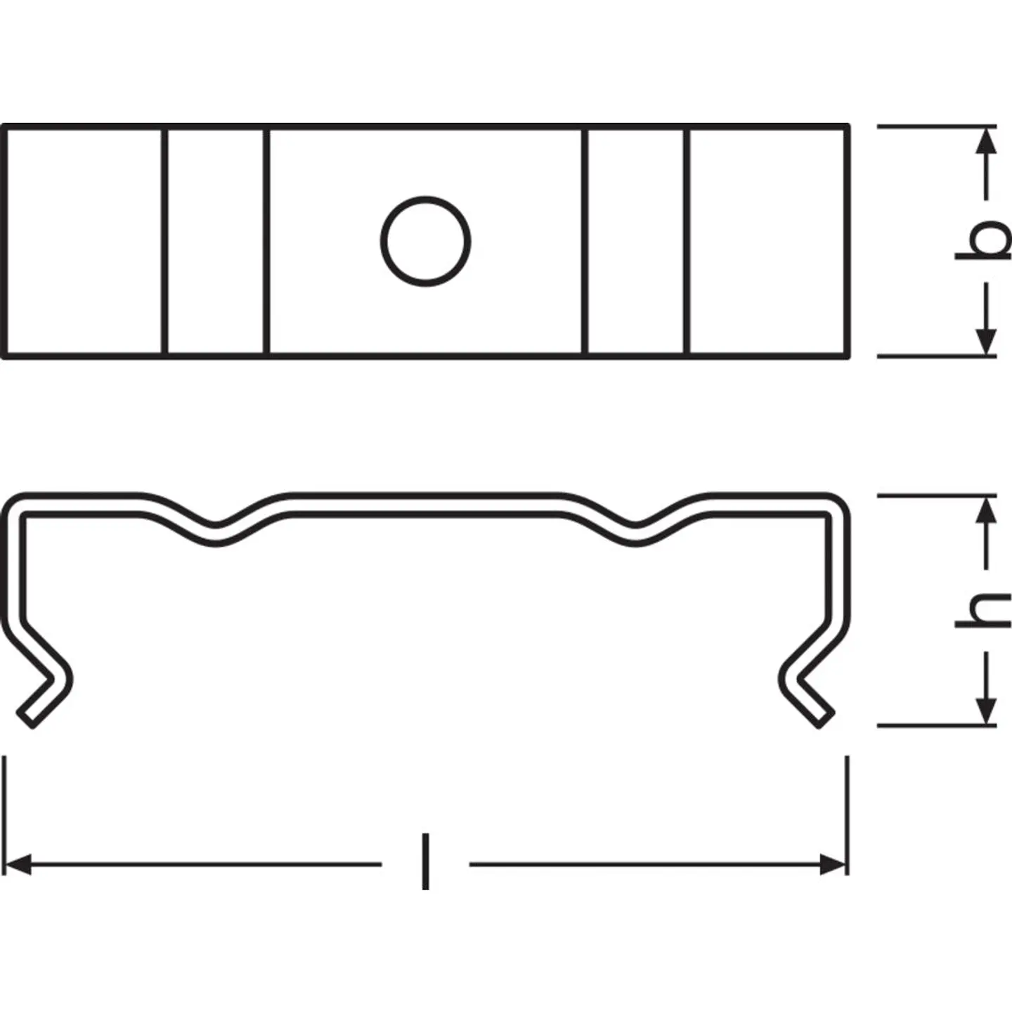 Ledvance Clip Wide Profile Tiras LED -PW02/MB Pacote 2 2