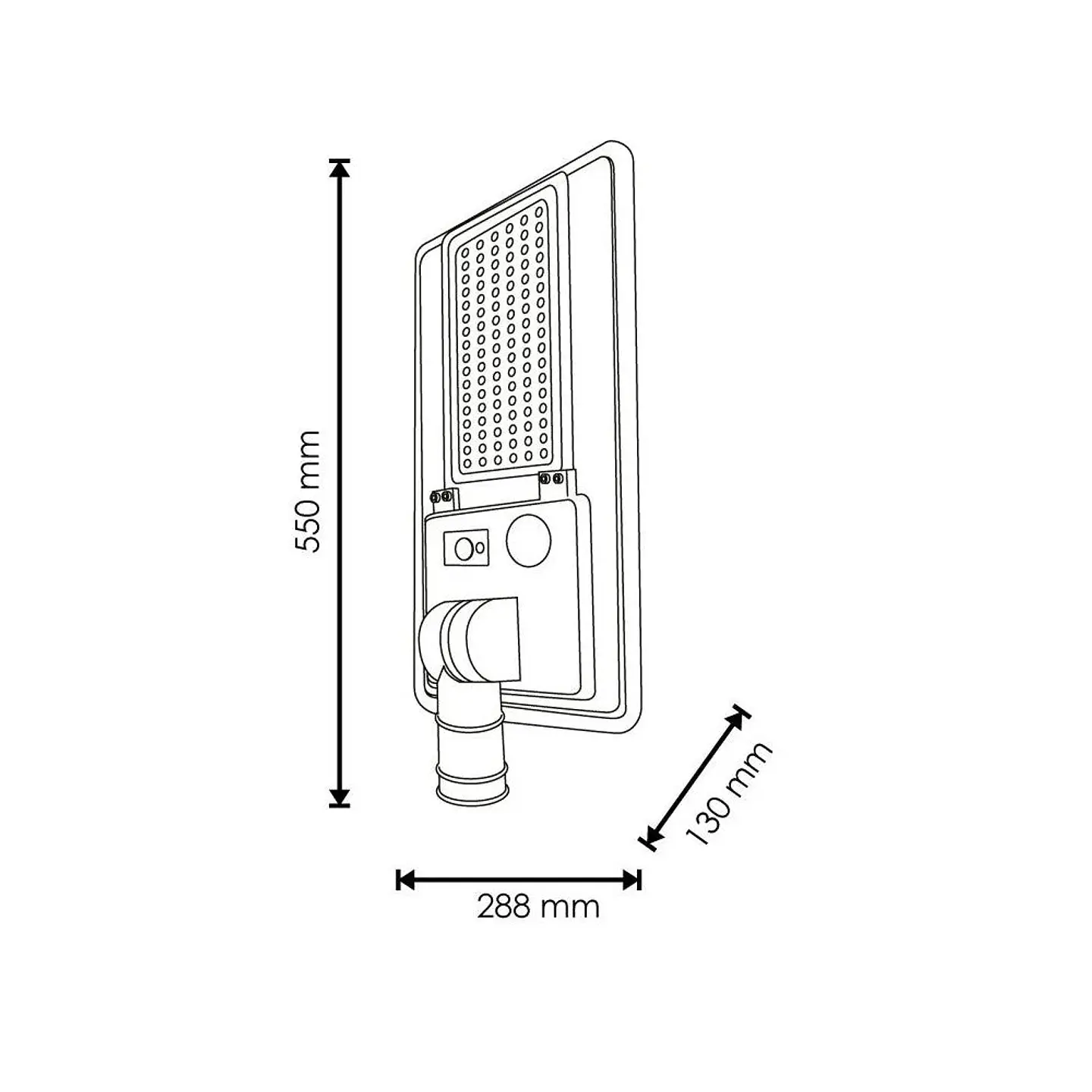 Luz de rua solar LED 200W 5000K Painel 6V 20W Bateria 20Ah Sensor/Controle Remoto [HO-STR200W-SL04-CW] 8