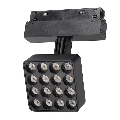 Lumiaria de trilho LED Magnetica 16W 97x97mm 90Lm/W CCT (Cor da luz Ajustavel)