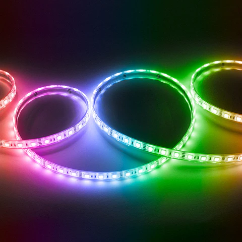 Faixa de 60 LEDs 72W 4.000Lm SMD5050 12VDC IP68 RGB SubmersÃ­vel x5M 40.000H [CA-5050-12V-IP68-RGB]-RGB