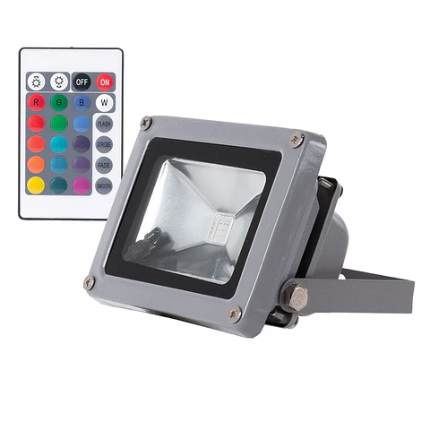 Refletor Projetor LED 10W 800Lm IP65 RGB 40.000H [JWSFL10RGB]