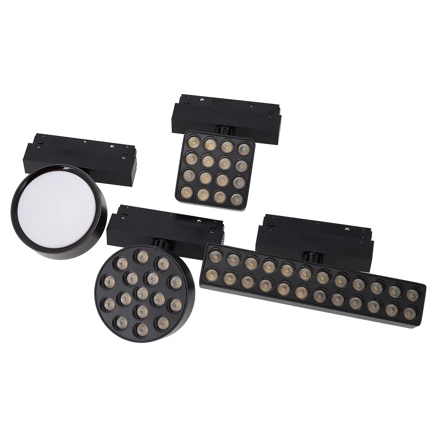 LuminÃ¡ria de trilho LED magnÃ©tica 16W 97x97mm 90Lm/W CCT (Cor da luz ajustÃ¡vel) 4