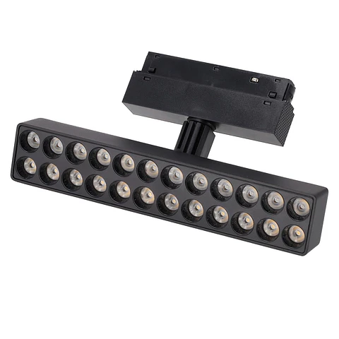 Lumiaria de trilho LED Magnetica 24W 222mm 90Lm/W CCT (tom de luz Ajustavel)