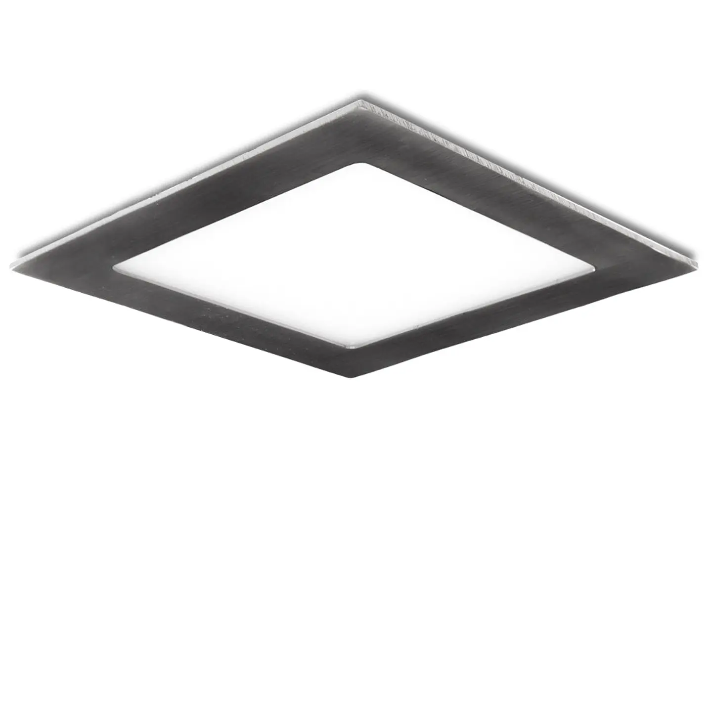 Painel de LED quadrado de nÃ­quel acetinado de 12 W 1200 Lm 2700ÂºK 50.000 H [GL-CL-S12N-WW] 2