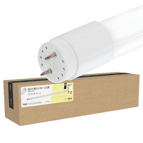 Pacote de 30 Tubos LED T8 18W 1.440Lm 6000ºK 1200mm 40.000H [BX3-T8-PC-1,2M-30-CW]
