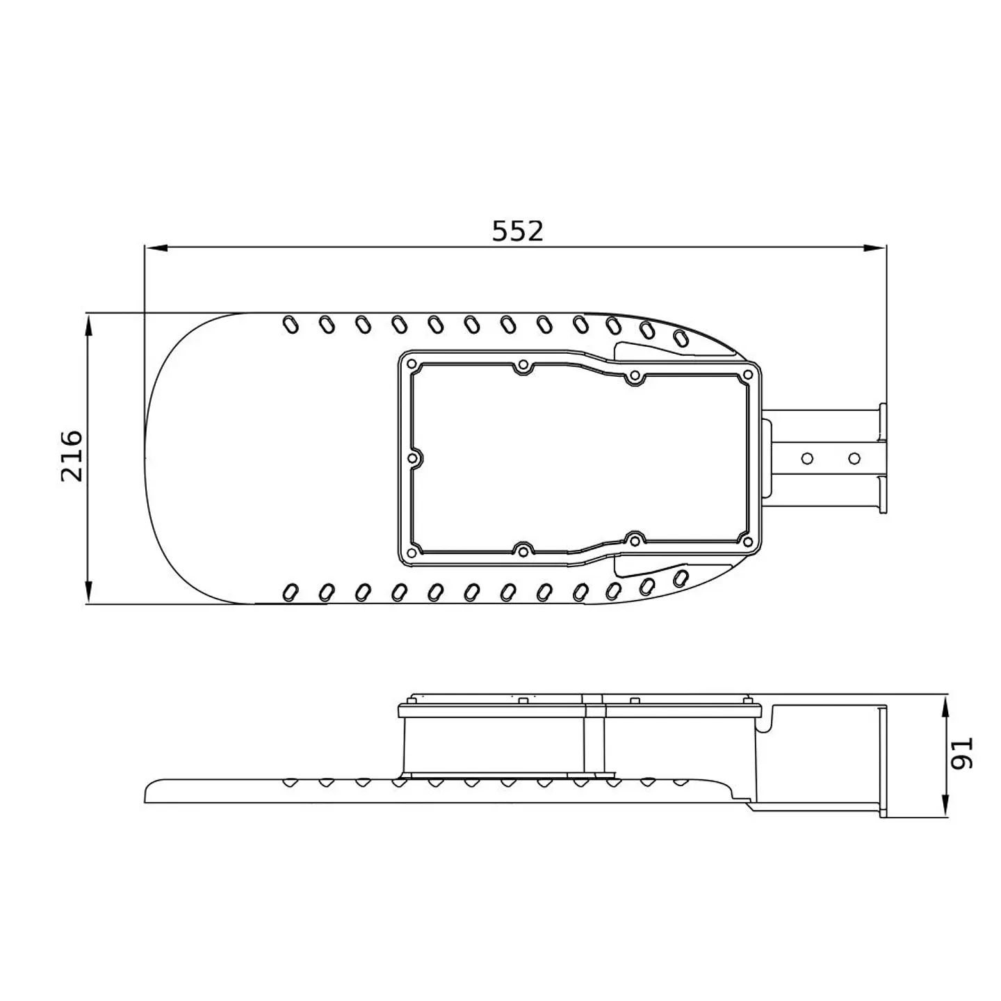 LEDVANCE AREA Farol LED 120W 15000Lm 3000K 150 x 85Âº IP66 2
