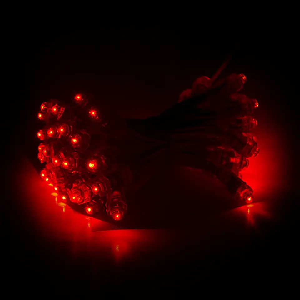 Pixel LED 0,1W 2Lm 9Mm 5V Epistar (String 50 Unidades) Vermelho 50.000H [DE-PIX-9-R] 2