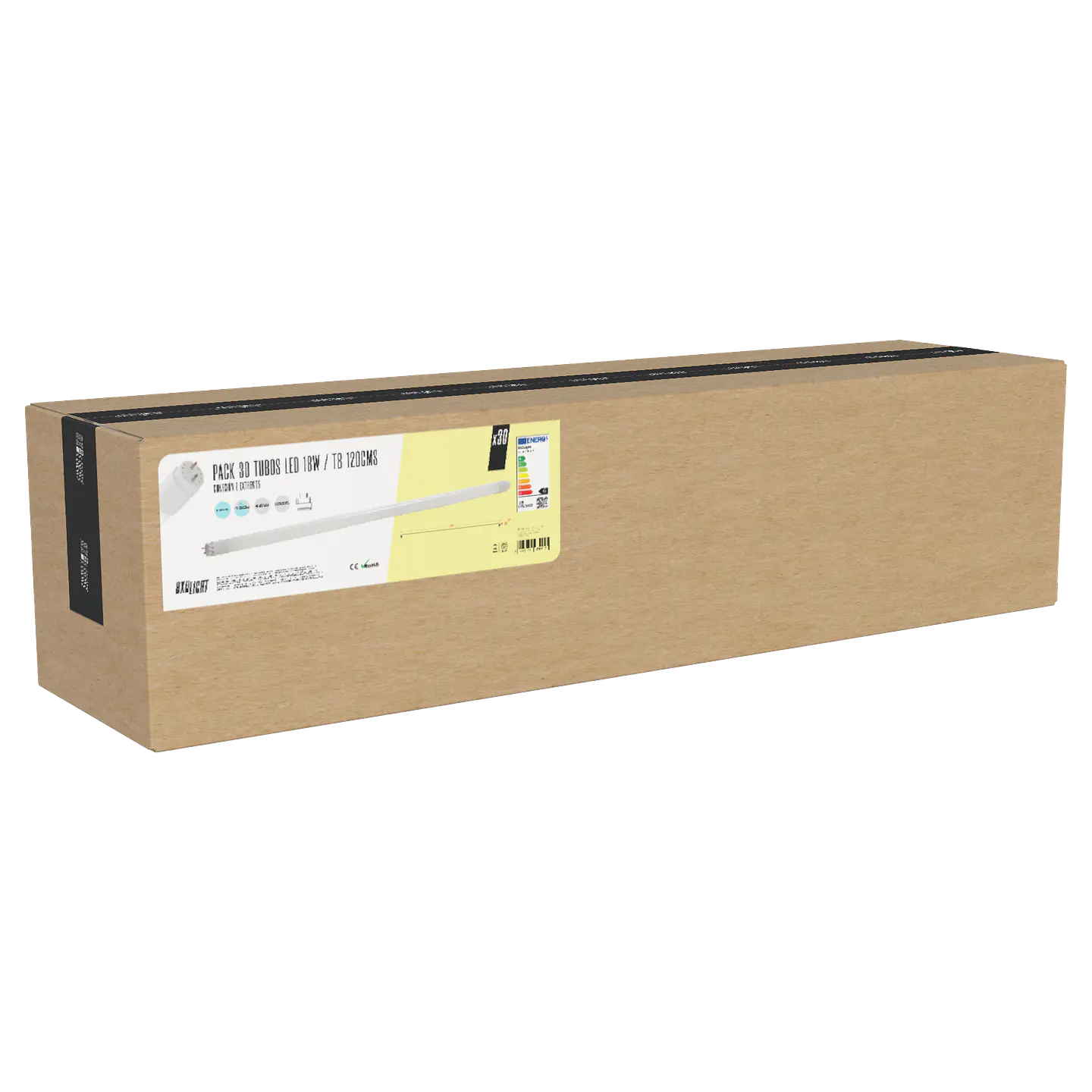 Pacote de 30 Tubos LED T8 18W 1.440Lm 6000ÂºK 1200mm 40.000H [BX3-T8-PC-1,2M-30-CW] 2
