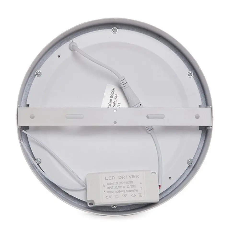 LuminÃ¡ria de teto LED 18W 1800Lm 6000ÂºK Circular 12VDC 40.000H [JL-JM18WR-12V-CW] 4